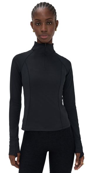Beyond Yoga Allure 3/4 Zip Pullover Black XL