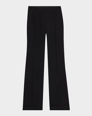 Max Cuffed Straight-Leg Pants