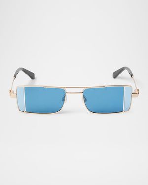 Men's Cortez Metal Rectangle Sunglasses