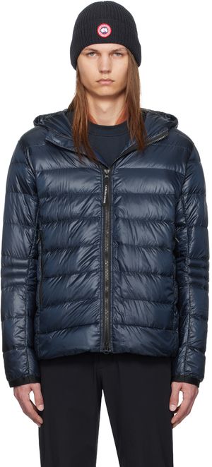 Canada Goose Blouson Crofton bleu marine rembourré en duvet