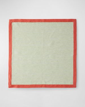 Seersucker Border Napkins, Set of 4