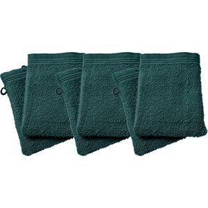 Coton Pur - Lot de 2 gants de toilette - Taille 15x21 - Vert