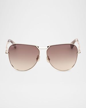 Miller-2 Metal Aviator Sunglasses