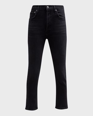 Riley High-Rise Straight-Leg Jeans