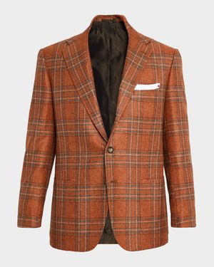 Men's Cashmere Glen Plaid Sport Coat