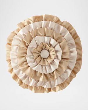 Valencia Ruffled Round Pillow