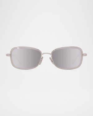 Men's LW40159UM Metal Rectangle Sunglasses