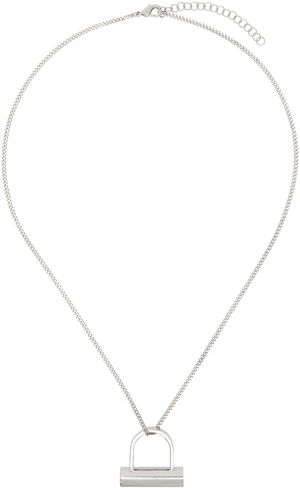 MM6 Maison Margiela Silver Bolt Necklace