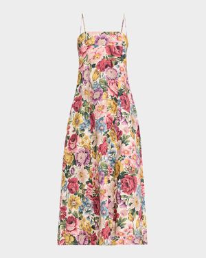 Eugenie Floral Midi Dress