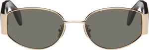 RETROSUPERFUTURE Gold & Black X Sunglasses