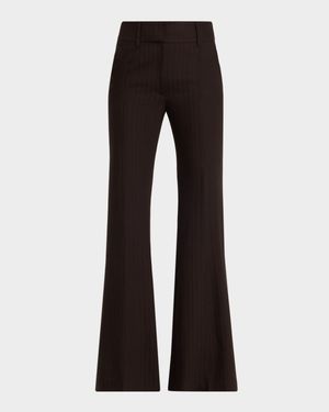 Rhein Herringbone Flare Pants