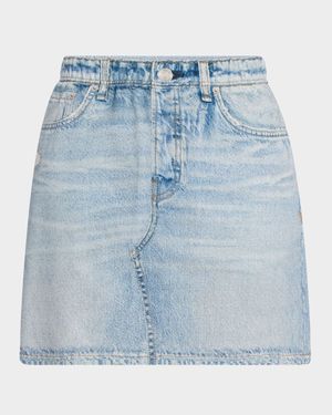 Miramar Cotton-Terry Mini Skirt
