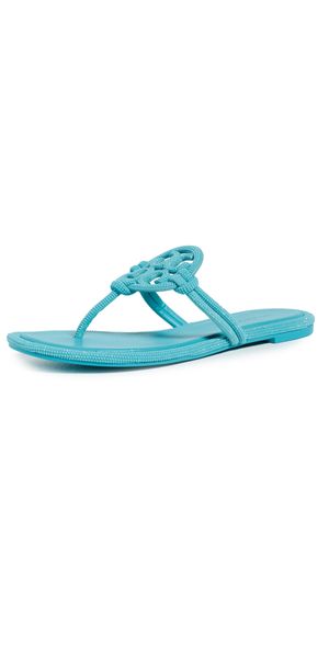 Tory Burch Miller Knotted Pave Sandals Soft Turquoise 11