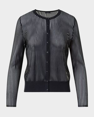 Striped Sheer Cardigan