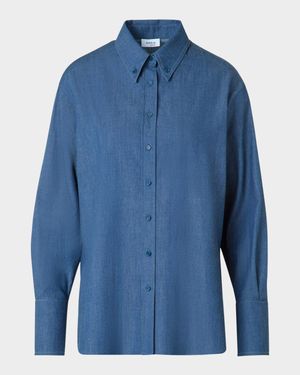 Oversized Cotton Denim Shirt