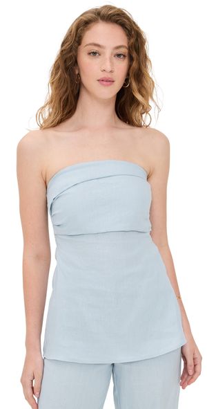 FAITHFULL Boe Tunic Top Sky Blue 10