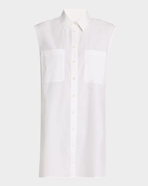 The Sleeveless Shirtdress