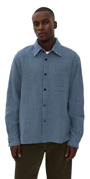 Kardo Luis Indigo Cotton Shirt Indigo S