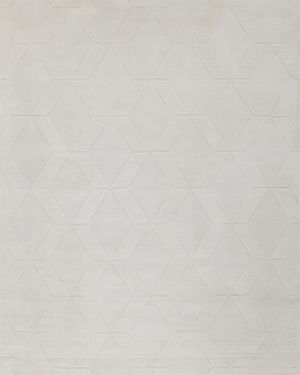 Brunello Hand-Loomed White Rug, 6' x 9'