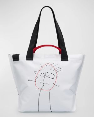 Medium Printed Shopper Tote Bag