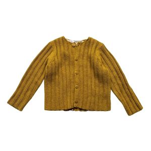 Bonpoint - Seconde Main - Cardigan bébé jaune - 12 mois - Taille 12M - Jaune
