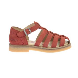 Kickers - Sandales cuir - Taille 41 - Rouge