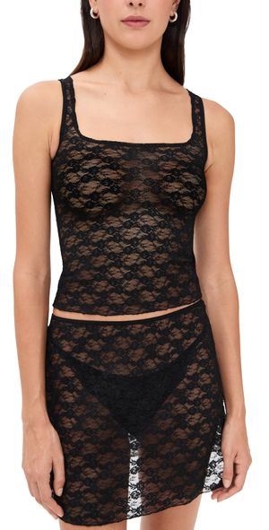 Hanky Panky Hanky Panky x Lexi Wood Kristi Square Neck Chemise Black XS