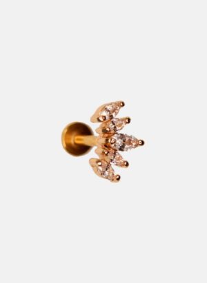 Aec Paris - Piercing iva crown - Taille Unique - Doré