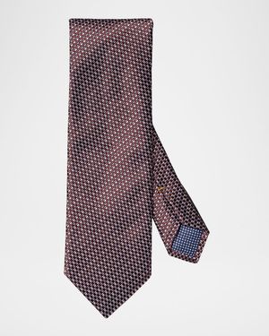 Men's Woven Check Silk Tie