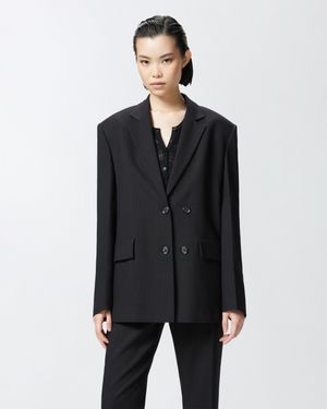 Pinko - Blazer féminin inspiré des hommes - Taille 44 - Noir