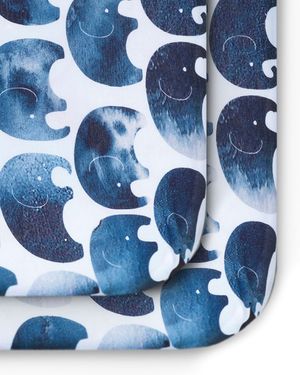 Elephant Jersey Standard Crib Sheet, 2 Pack