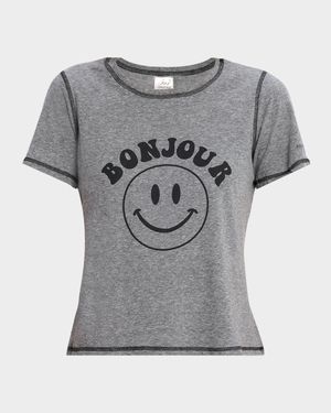 Bonjour Smiley Shrunken Tee