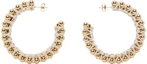 Isabel Marant Gold & Beige Bonni Earrings