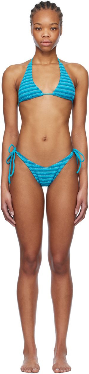 Bond-Eye Blue Sofie Triangle Bikini