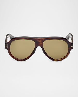 Men's Icon Collection Acetate Aviator Sunglasses