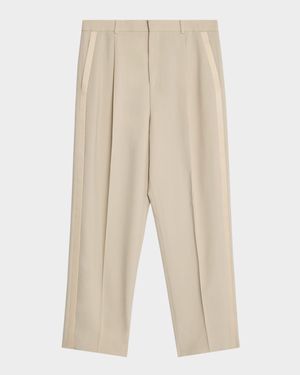 Men's Pleated Tuxedo Pants