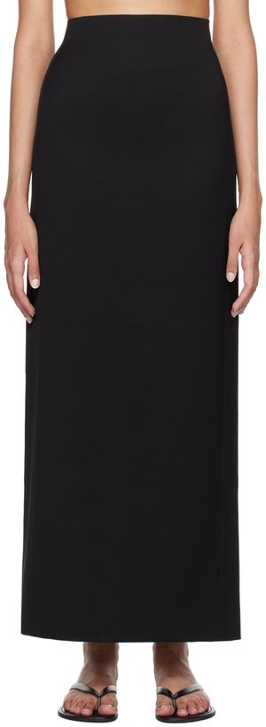 WARDROBE.NYC Jupe droite longue noire