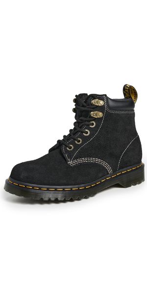 Dr. Martens 939 Long Napped Suede Boots Black 10