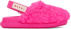 Marni Pink Sabot Strap Loafers