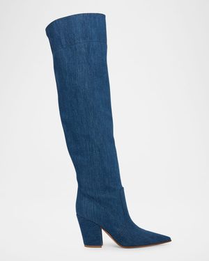 Keinna Denim Over-The-Knee Boots