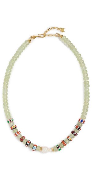 MAYAMAR Cleo Beaded Necklace White One Size