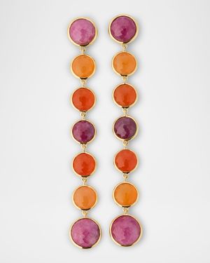 Lollipop 18K Yellow Gold 7-Stone Chandelier Drop Earrings