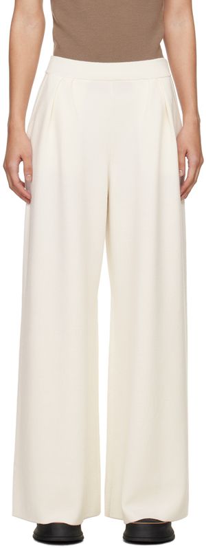 Max Mara White Nocera Trousers
