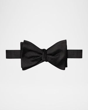Men's Textured Silk Bow Tie