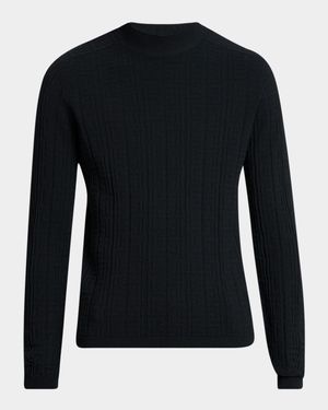Men's Monogram Knit Mock Neck Sweater