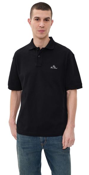 Stone Island Relaxed Pique Polo Black S
