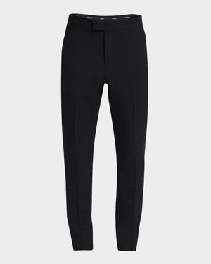 Men's Wool-Mohair Tuxedo Pants
