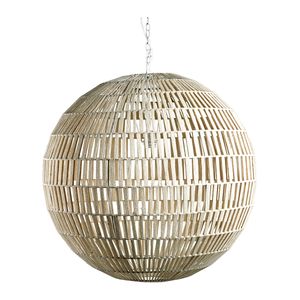 Blanc D'ivoire - Suspension sphère en jute - grand modèle - Taille Unique - Beige