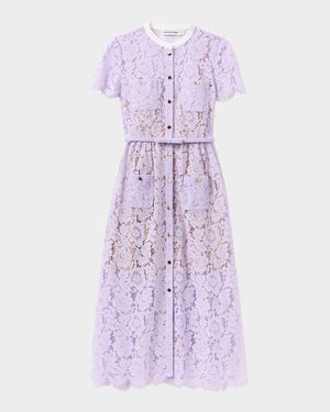 Floral Lace Midi Dress