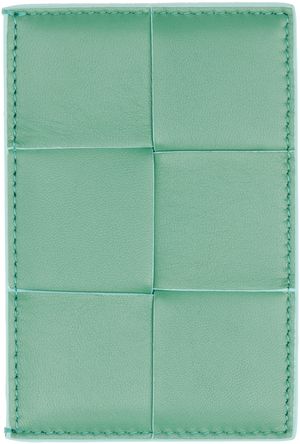 Bottega Veneta Green Credit Card Holder